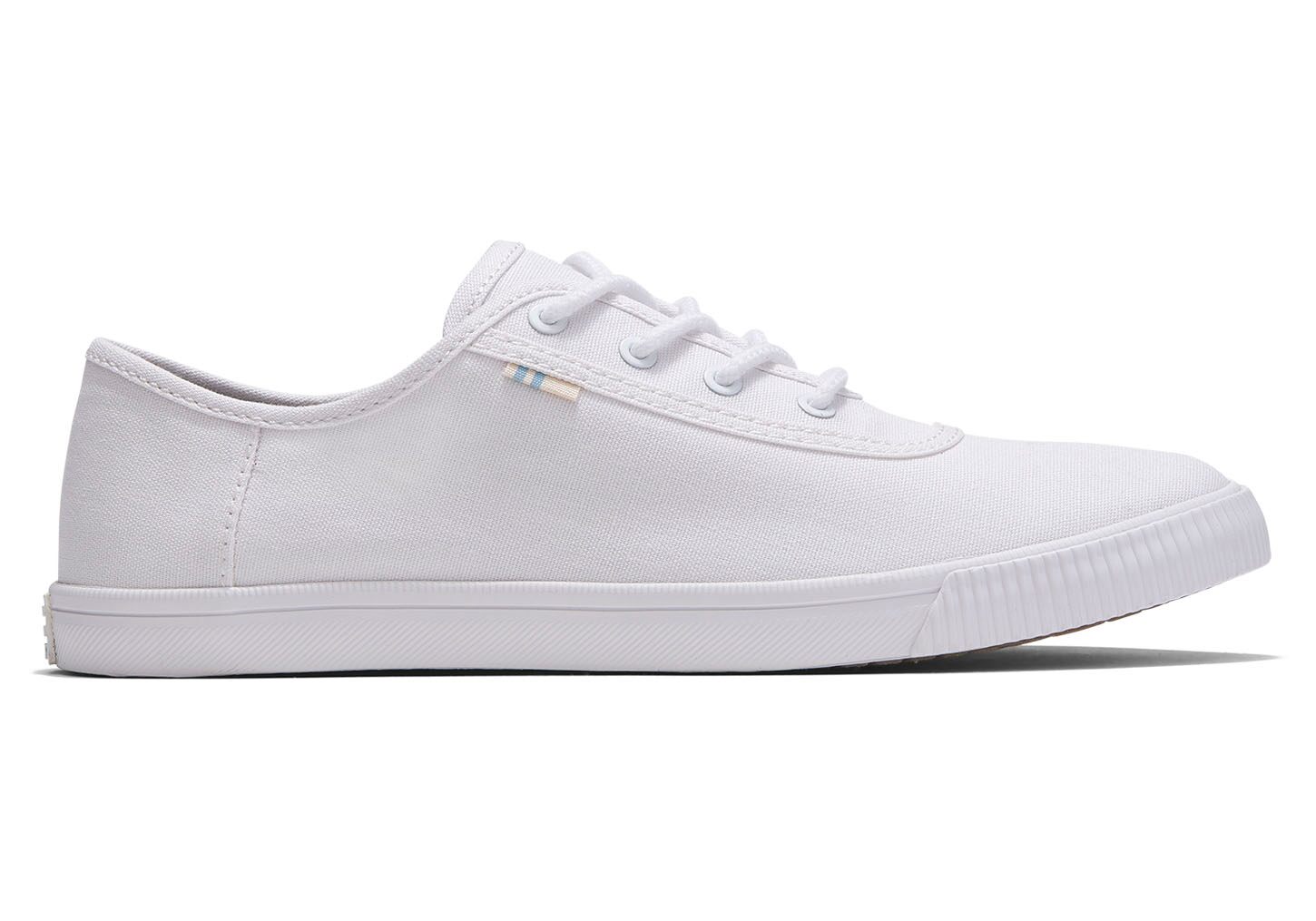 Toms Topanga Canvas Carmel - Womens Sneakers - White - NZ - 627801DZP